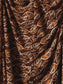 y2k Earthy Leaf Print Halter Dress