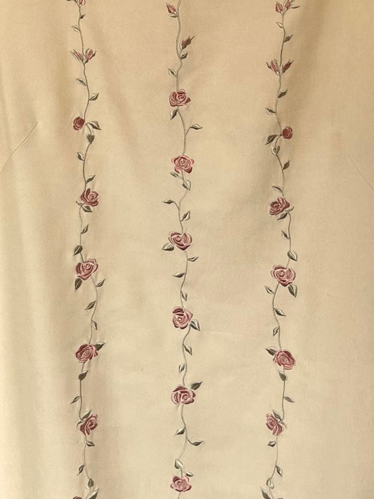 90s Silk Rose Dress