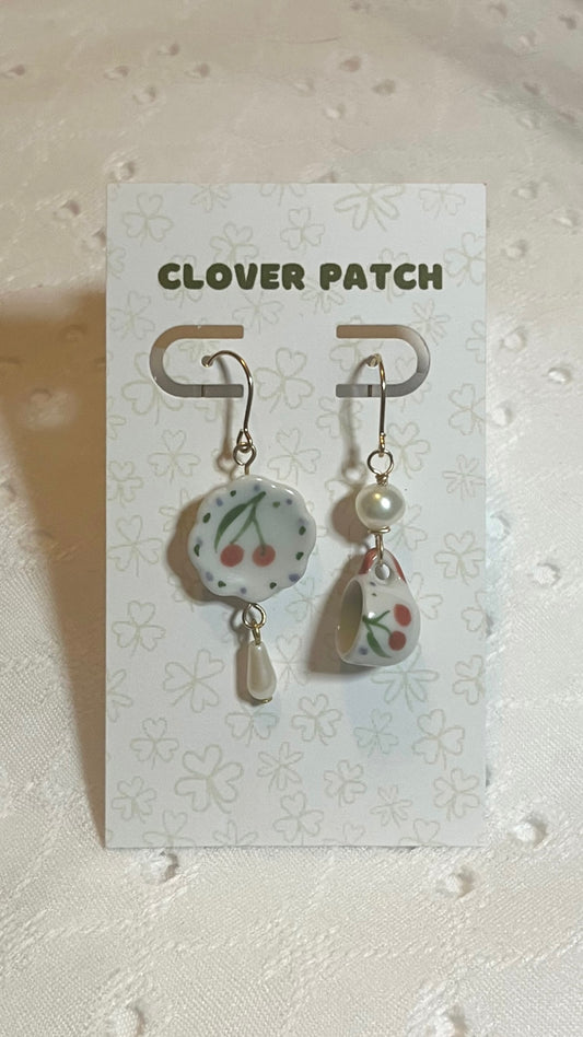 Cherry Tea Earrings