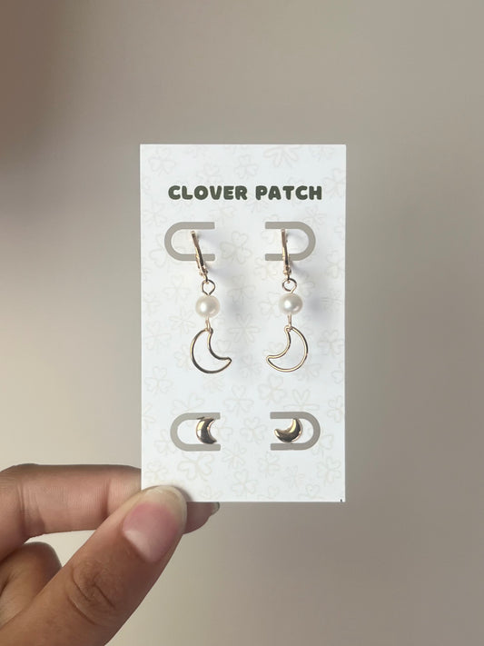 Moon Earrings Set