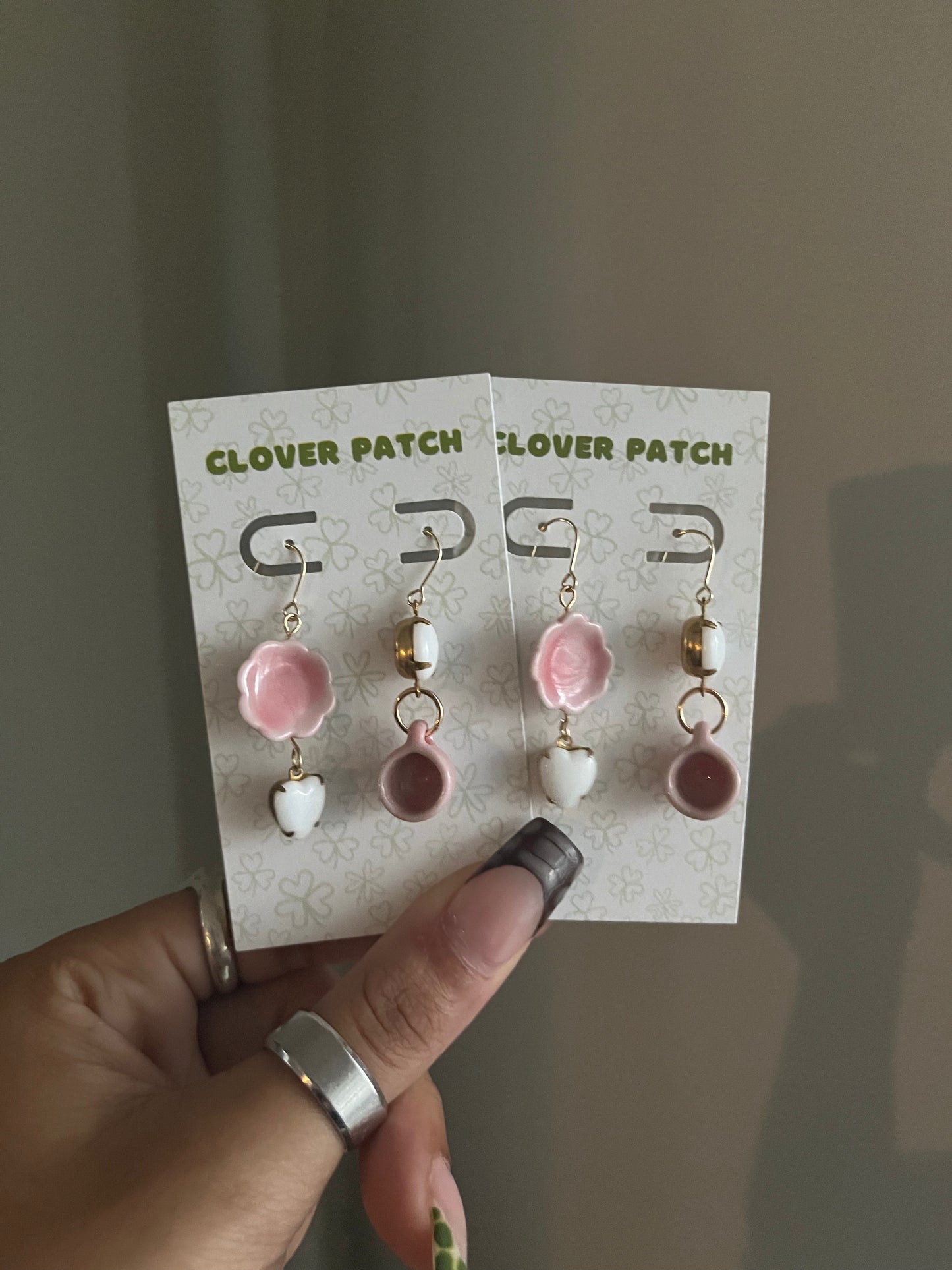 Sweet Heart Tea Earrings