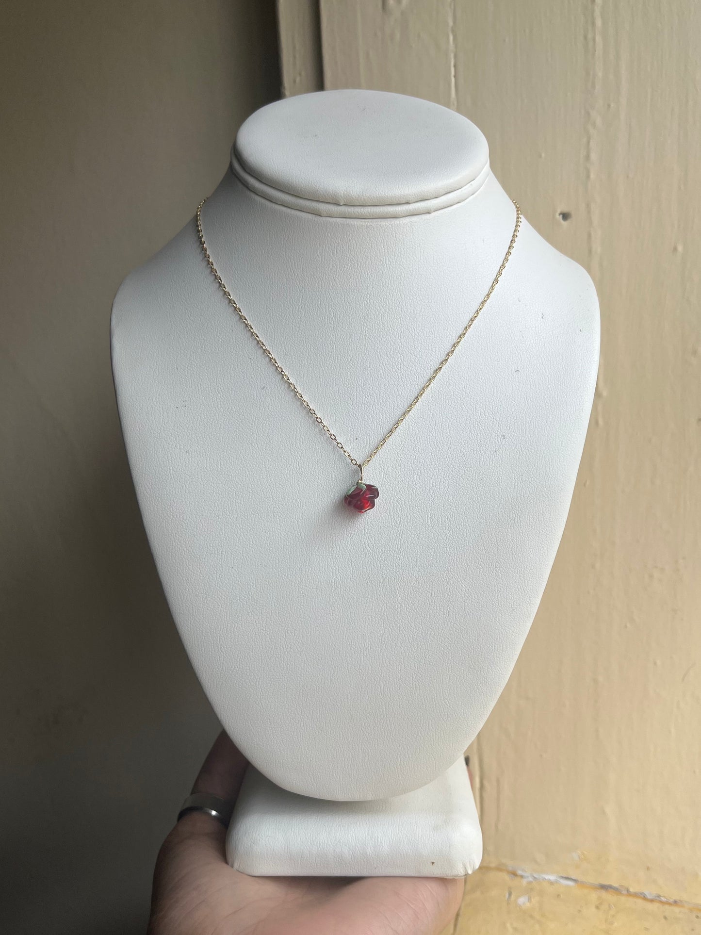 Mini Rose Necklace (multiple colors)