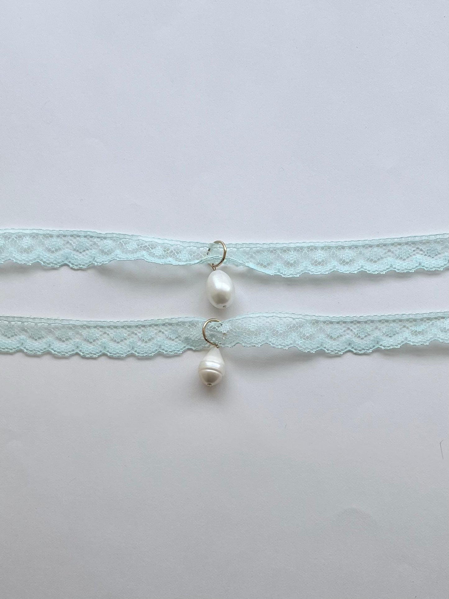 Aquamarine Lace Choker