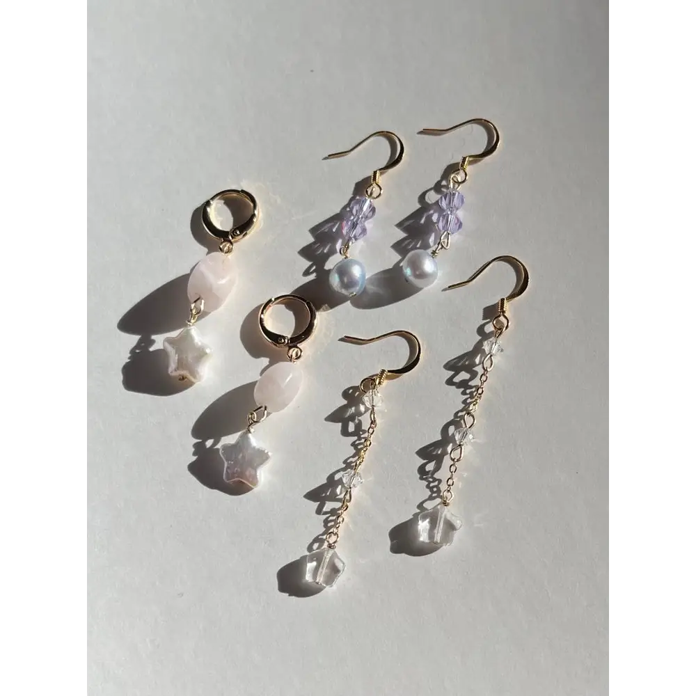 Starlight Earrings (pink) - Earrings