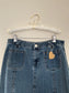 y2k Denim Flare Midi Skirt