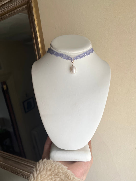 Lavender Lace Choker