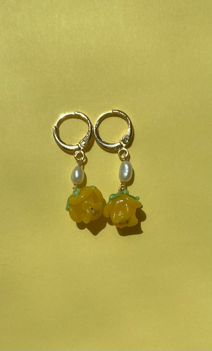 Rose Earrings (multiple colors)