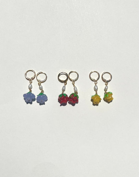 Rose Earrings (multiple colors)